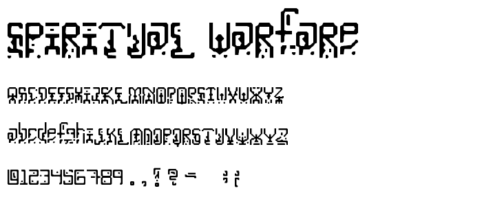 Spiritual Warfare font